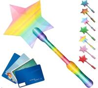 3D Printed Fairy Wand Card Holder,3D Printed Wand Taps To Pay,Magic Contactless Payment Holder Taps, Contactless Payment Cards Holder for Teens Adults Cosplay Magicians Performers (Color-A)