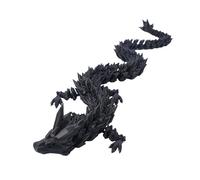 3D Printed Fidget Dragon - Crystal Style Articulated Figure, Multi Joint Flexible Body Detailed Texture, Lightweight Durable Construction Interactive Display Model | Ideal for Holiday Party Decoration
