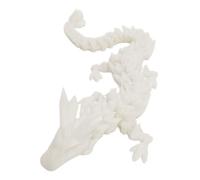 3D Printed Fidget Dragon - Crystal Style Articulated Figure, Multi Joint Flexible Body Detailed Texture, Lightweight Durable Construction Interactive Display Model | Ideal for Holiday Party Decoration