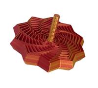 3D Printed Fidget Star - Spiral Desk Toy | 8x8cm Sensory Stress Relief Star with Durable PLA Material, Rotating and Tactile Design with Calming Effect, Toys Category with Multi-Purpose Use