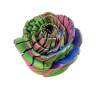 3D Printed Fidgets - Aesthetic Twistable Rose, Sensory Stress Relief Toy with High-Definition Petal Geometry, Precision Articulated Motion, Stress Reliever Grip, Visual Desk Decor for Adults Work