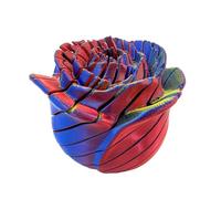 3D Printed Fidgets - Aesthetic Twistable Rose, Sensory Stress Relief Toy with High-Definition Petal Geometry, Precision Articulated Motion, Stress Reliever Grip, Visual Desk Decor for Adults Work