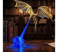 3D Printed Fire Breathing Dragon,Dragon Breathing Fire Book Nook，C(M)