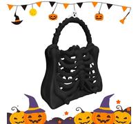 3D Printed Gothic Skeleton Bone Bag, Durable PLA Ribcage Handbag, Spooky Anatomical Purse, Unique Halloween Gothic Skull Bag, Dark Aesthetic Accessory for Gothic Outfits & Halloween