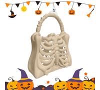 3D Printed Gothic Skeleton Bone Bag, Durable PLA Ribcage Handbag, Spooky Anatomical Purse, Unique Halloween Gothic Skull Bag, Dark Aesthetic Accessory for Gothic Outfits & Halloween