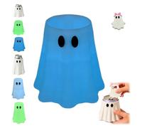 3D Printed Halloween Ghost Can Holder With Matching Bottle Opener，Blue-B