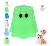 3D Printed Halloween Ghost Can Holder With Matching Bottle Opener，Green-B