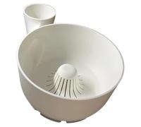 3D-Printed Hydro Bowl Fruit Washer Spinner Bowl, Automatic Rotating Vegetable Cleaner, Multipurpose Rinse Drain Basket for Home Kitchen Gadgets (M)