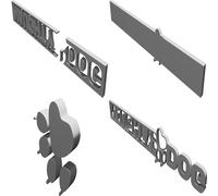 3D Printed Naughty Dog Gaming Logo Display Piece Custom Made