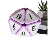 3D Printed Role Playing Dice, Polyhedral Fidget Toys for Adults, Sensory Relief Dice for Tabletop RPG, Parties, Gatherings, Home, Ufficio, Study, Work, and Birthday Fun 1,97 x 1,97 x 1,97 pollici