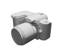 3D Printed Scale Model of Nikon D90 DSLR Camera - Detailed Replica Display Piece