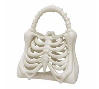 3D Printed Skeleton Bone Bag, Gothic Skeleton Purse, Spooky Ribcage Handbag, Bag of Bones Halloween, Fashion Gothic Halloween Skull Shoulder Bag, Dark Aesthetic Accessory