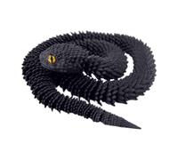 3D Printed Snake - Realistic 3D Printed Snake Ornament | 2.5 Ft Articolated Fidget Toys | 5 Ft Flexible Realistic Articolated Snake Collectible For Birthday Easter Basket Desk Decor Home Collectibles