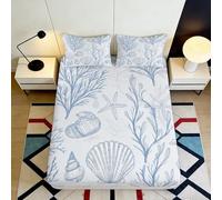 3D Printed Tema Oceano Fitted Sheet Microfibra Tasca Profonda Antiscivolo Set Letto Camera Coprimaterasso Ocean Mattress Fitted Cover Lavabile Adulti Giovani 180x200x25cm