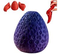 3D Printed Twisty Strawberry Fidget, Stress Reduce Toy with Smooth Rotating, Easter Basket Stuffers and Desk Toy for Adults, Unique Surprise Ornaments Gifts