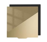 3D printer bed, Piastra di costruzione magnetica in lamiera di acciaio for molle con rivestimento liscio/strutturato su entrambi i lati PEI 120/250/300/355 mm,parts(With base,300x300mm)