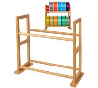 3D Printer Filament Holder, Spool Rolling Filaments Storage Bracket, Double Tier Desk Organizer Stand Shelf with Non-Slip Base, Ideal for Workshop, Studio, Lab, Home, Office, Makerspace