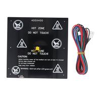 3D Printer Heated Bed Kit 24V 280W 2Ω Aluminum Alloy 3D Printer Heat Bed Kit 400x400mm