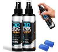 3D Printer Model Gloss Spray Quick Drying Layer Line Reducer，2Pcs | with Towel, Enhances Shine, Smooth Surface, Smooth Touch, Easy to Use for Pla, Petg, Abs