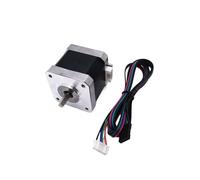 3D printer motor, Adatto for accessori for stampanti 3D 42 Motore passo-passo NEMA17HS4401S Alimentazione filo Due fasi quattro,parts(DShaft13mm Black)