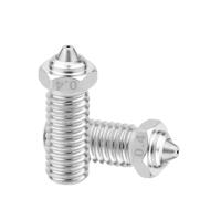 3d printer nozzle, Ugello bimetallico, compatibile con QIDI Q1-Pro/X-Max 3/X-Plus 3/X-Smart 3 Ugello in acciaio temprato in rame placcato(0.6mm)