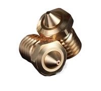 3D Printer Nozzles, Ugello NF V6 da 5 pezzi, compatibile con estrusore stampante 3D Prusa I3 Mk3 V6 Hotend Ender 3 Titan,replacement parts(0.25mm 5pcs)