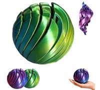 3d Printing Slime Gear Ball Fidget Toy,whirling Wonder Fidget Gear Ball,Sensation Stress Relief Balls for Anxiety, Twistable Desk Toy for Relaxation,Liquid Flow Sensation Stress Relaxation Sphere-B