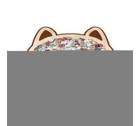 3D Puff Sticker | Selbstklebende Aufkleber mit Tier Motiven in 3D Optik - Puzzle in Legno,Per Bambini, Ragazzi, Natale, Famiglia, Amanti, Donne, Spiaggia, E Auto