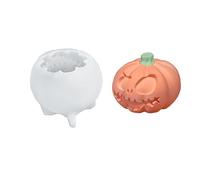 3D Pumpkin Silicone Mold Set - Halloween Candle Molds for DIY Scary Ghost, Wax, Aromatherapy Soap & Plaster Decor - Easy Release Craft Kit,3ps,EVIL SPIRIT PUMPKIN