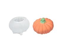 3D Pumpkin Silicone Mold Set - Halloween Candle Molds for DIY Scary Ghost, Wax, Aromatherapy Soap & Plaster Decor - Easy Release Craft Kit,5ps,FAT PUMPKIN