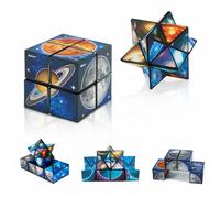 3D Puzzle Cubo, 2 in 1 Cubo Magico Stella, Magic Star Cube, Cubo 3D Infinito, Cubo Trasformatore Giocattolo Anti-Stress, Cubo di Velocità per Bambini e Adulti Gioco Di Formazione Cerebrale