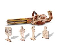 3D puzzle di legno pistola per adulti, elastico giocattolo Gatlin pistola modello kit 3D puzzle di legno pistola elastico per gli uomini-idea regalo (Gatlin Gun)