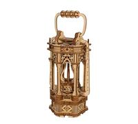 3D Puzzle Lucietta Natalizia in Legno Kit DIY Vintage a Batteria con Legno Arredamento Natalizio Festivo Regalo Emotivo per Lei/Lui