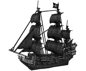 3d Puzzle Queen Anne's Revenge Large Cubicfun T4018h 308 Pieces Decorative Exiting Fun Educational Playing Building Game Kids Best Gift Toy by CubicFun