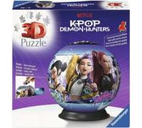 Ravensburger - Puzzleball 72 pezzi: K-Pop Demon Hunters, Puzzle 3d Bambini A Partire Dagli 6 Anni, Modellismo Da Costruire Bambini Di 72 Pezzi, Regalo Bambino 6 Anni E Più
