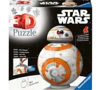 Ravensburger - Puzzle 3D, BB8 Star Wars, Idea Regalo per Adulti e Bambini 8+ Anni, 99 Pezzi, Accessori Inclusi