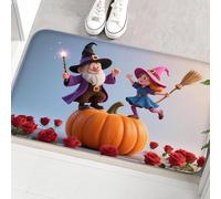 3D Red rose element entrance mat, water absorbing foot mat, home decoration mat, bedroom door mat, machine washable-40x60cm