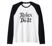 3D Relax Don't Do It Ispirato Retro Anni '80 As Don't Do Maglia con Maniche Raglan
