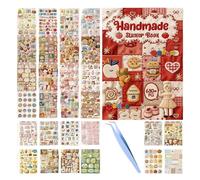 3d Reusable Sticker Book Self Adhesive | Faux Embroidery Stickers For Scrapbooking Journaling Decorating Art Projects Teens Students Craft Lovers | Sticker Set Of For And With Unique