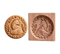 3D Rilievo Animale Foresta Sigillo Biscotto, Strumento Pressa Impasto Legno | Forme Scena Divertenti, Rilascio Facile Impasto Pasticceria, Per Torta Dessert Cucina Panetteria Fattoria Festa Compleanno