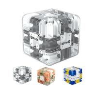 3D Rolling Ball Maze Cube, 2026 Upgraded Large Labyrinth 3D Marble Maze Cube, Education Sensory Toys Spatial Awareness Brain Training Toy, for Classroom Party Birthday School (Gray)