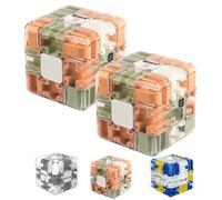 3D Rolling Ball Maze Cube, 2026 Upgraded Large Labyrinth 3D Marble Maze Cube, Education Sensory Toys Spatial Awareness Brain Training Toy, for Classroom Party Birthday School (2PCS-Orange)