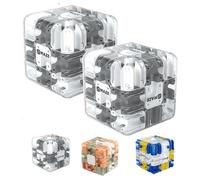 3D Rolling Ball Maze Cube, 2026 Upgraded Large Labyrinth 3D Marble Maze Cube, Education Sensory Toys Spatial Awareness Brain Training Toy, for Classroom Party Birthday School (2PCS-Gray)