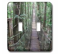 3D rose Lsp 229273 _ 2 Bridge Crossing over The Jungle Forest in the Amazon parco naturale. Doppio interruttore a levetta, multicolore