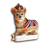 3D Royal Corgi Inghilterra Regno Unito Frigorifero Magnete Frigo Souvenir turistici Mestieri Artigianali in Resina Fatti a Mano Adesivi magnetici Casa Cucina Decorazione Regalo di Viaggio