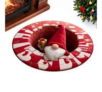 3D Rug - Imitation Cashmere, 23.62x23.62in Round Area Rug Optical Illusion | Soft And Festive Indoor Carpet, Christmas Gnome Mat For Living Room, Entryway, Dining Room, Bedroom, Holiday Decor