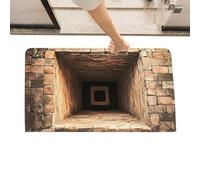 3D Rugs Optical Illusion - 3D Hole Illusion Rug Floor Mat | Non Slip Realistic Funny Carpet, for Living Room Kitchen Entrance Floor Apartment Farmhouse Office Hotel Indoor Outdoor Bedroom