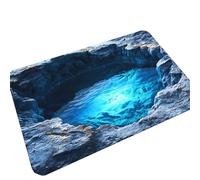 3D Rugs Optical Illusion - Home Decor, Trap Optical Illusion Bottomless Non-Slip Doormat | Indoor/Outdoor for Door Entrance Bathroom Stairs Playroom Living Room or Area Decoration (C,11.81*15.74in)