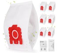 3D Sacchetti per Aspirapolvere,GeeRic 6pz Sacchetti Compatibile con Miele GN con 2 Filtri MP+2 Filtri AC 29*19CM Monousi Antibatteric Sacchetto di Ricambio Compatibile per Miele C1/C2/C3/S2/S5/S8/S40