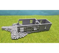 3D-Scale Rovine Varie, Case/Fabbricati in Macerie WW2, Standmodell H0 1:87